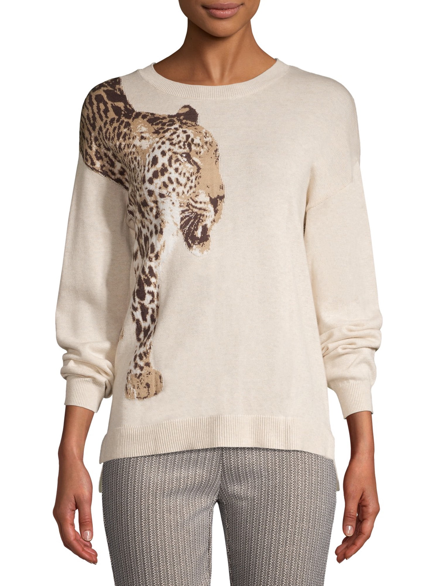 walmart time and tru leopard cardigan