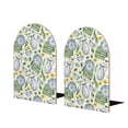 thumbnail image 2 of Picia Vintage Utensils Pattern Wood Bookends for Shelves,Non-slip Bookends, Heavy Duty Wooden Bookend Support,1 Pair, 2 of 8