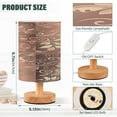 thumbnail image 3 of BZSMCE Decor Bedside Table Lamp Luxurious Gold Floral Pattern Printed, 3 of 7