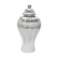 thumbnail image 4 of WLPZXP Ceramic Ginger Jar Craft with Lid Elegant Modern Chinese Ceramic Vase Temple Jar White and, 4 of 9