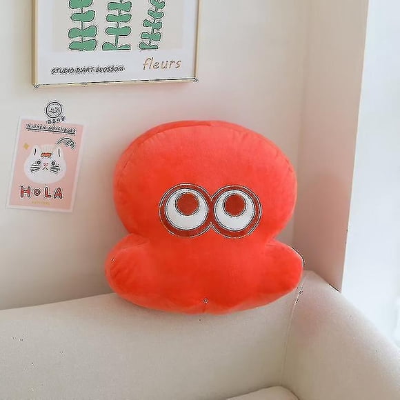 35cm Jet Warrior Squid Octopus Pillow Cushion Children's Cartoon Plush Doll Splatoon Toy Orange Squid