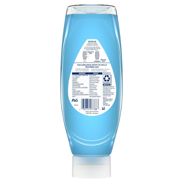 Gain EZ-Squeeze Dishwashing Liquid Dish Soap, Honeyberry