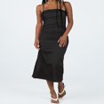 thumbnail image 2 of Women Tube Dress  Strapless Backless Tie-up Solid Long Cocktail Dress, 2 of 7