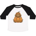 thumbnail image 3 of Inktastic Halloween Goldendoodle Pumpkin Boys or Girls Toddler T-Shirt, 3 of 5
