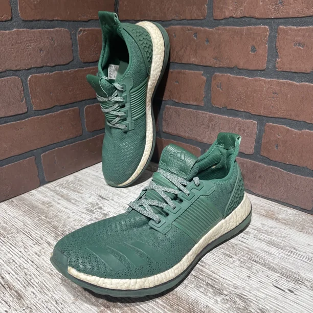 Adi - das Mens Sneakers Size 9.5 Pure Boost ZG Running Training Shoes Green