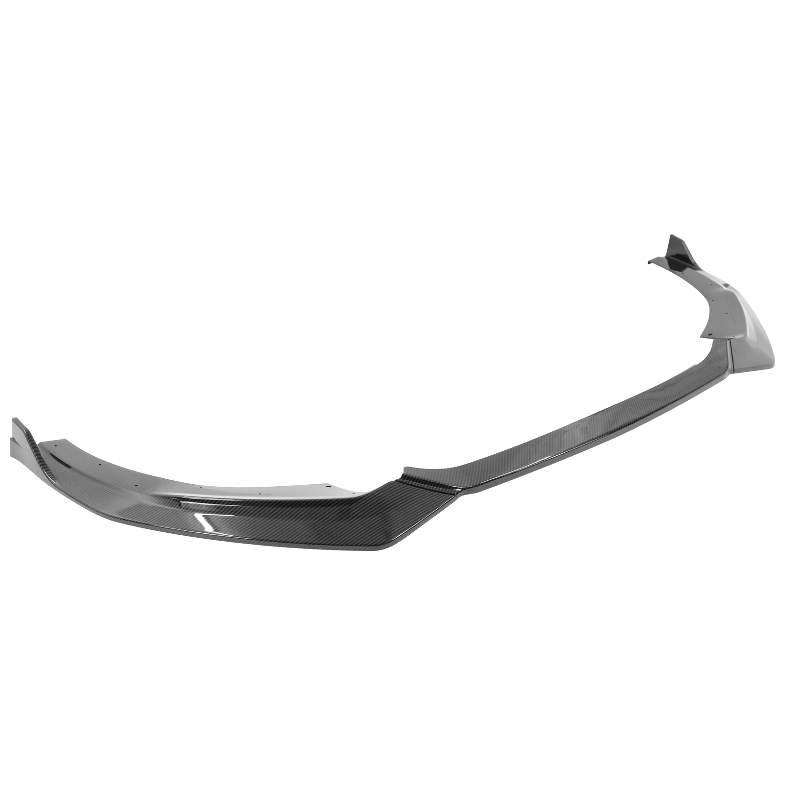 Ikon Motorsports Front Bumper Lip Compatible With 2021-2024 Kia K5 GT-Line RD Style Carbon Fiber Print 4PCS Front Lower Spoiler Air Dam Chin Splitter - Injection PP