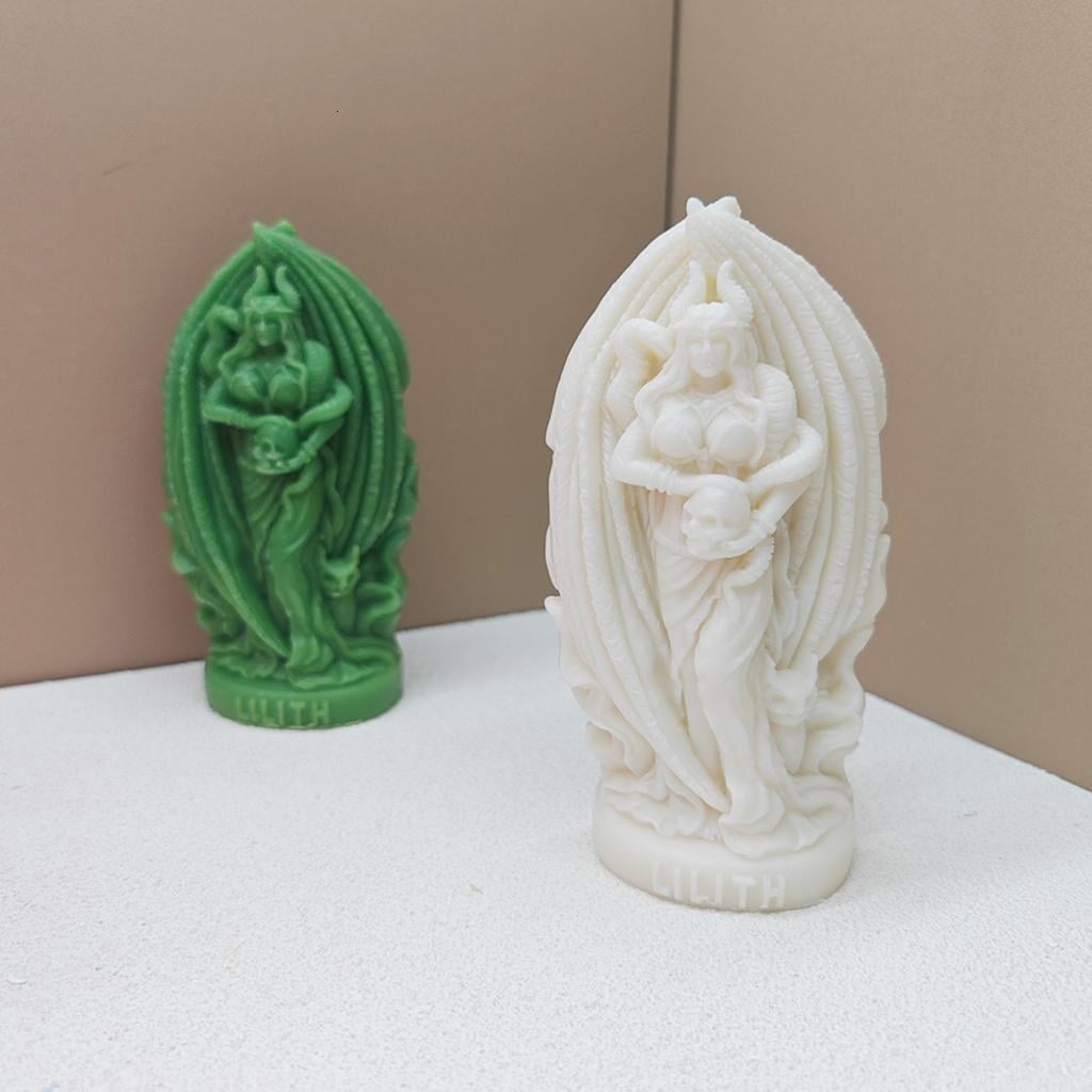 Giaone Silicone Molds Candle Making Moulds Goddess Shape Silicone Crafting Moulds