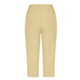 thumbnail image 5 of Capri Pants for Women 2025 Elastic Waist Straight Leg Casual Loose Capris with Pockets Womens Cropped Pants, 5 of 6