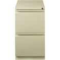 thumbnail image 4 of Scranton & Co 20" 2-Drawer Modern Metal Mobile Pedestal Filing Cabinet in Beige, 4 of 7