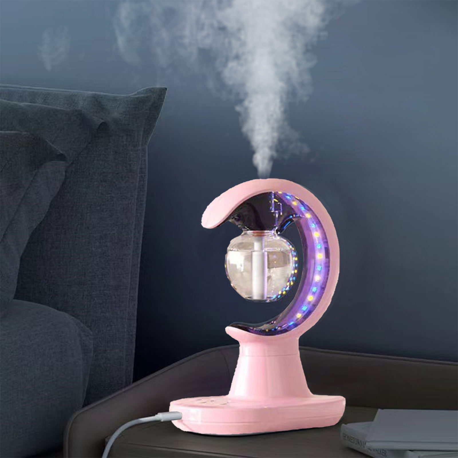 Humidifiers for Home,Tabletop Humidifier with Night Light, Essential Oil Diffuser,Quiet Cool Mist Air Humidifier for Home Baby Nursery & Plants
