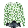 thumbnail image 4 of xixinqiwan Women St Patrick's Day Sweatshirt,Womens Shamrock Lucky Sweater Casual Irish Long Sleeve Graphic Tops Pullovers, 4 of 6