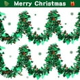thumbnail image 3 of Dalrosia 4PCS Christmas Tinsel Garland Christmas Tree Ornament Metallic Twist Garland Xmas Hanging Wreath for Indoor Outdoor Decorations Party Supplies, 3 of 6