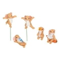 thumbnail image 3 of LetCart Figuras De Jardín En Miniatura, 5 Piezas Figuras De Conejitos Estilo Lindo Material De Resina Decorativo DIY Micro Paisaje Adorno De Hierba para Patio Trasero, 3 of 5
