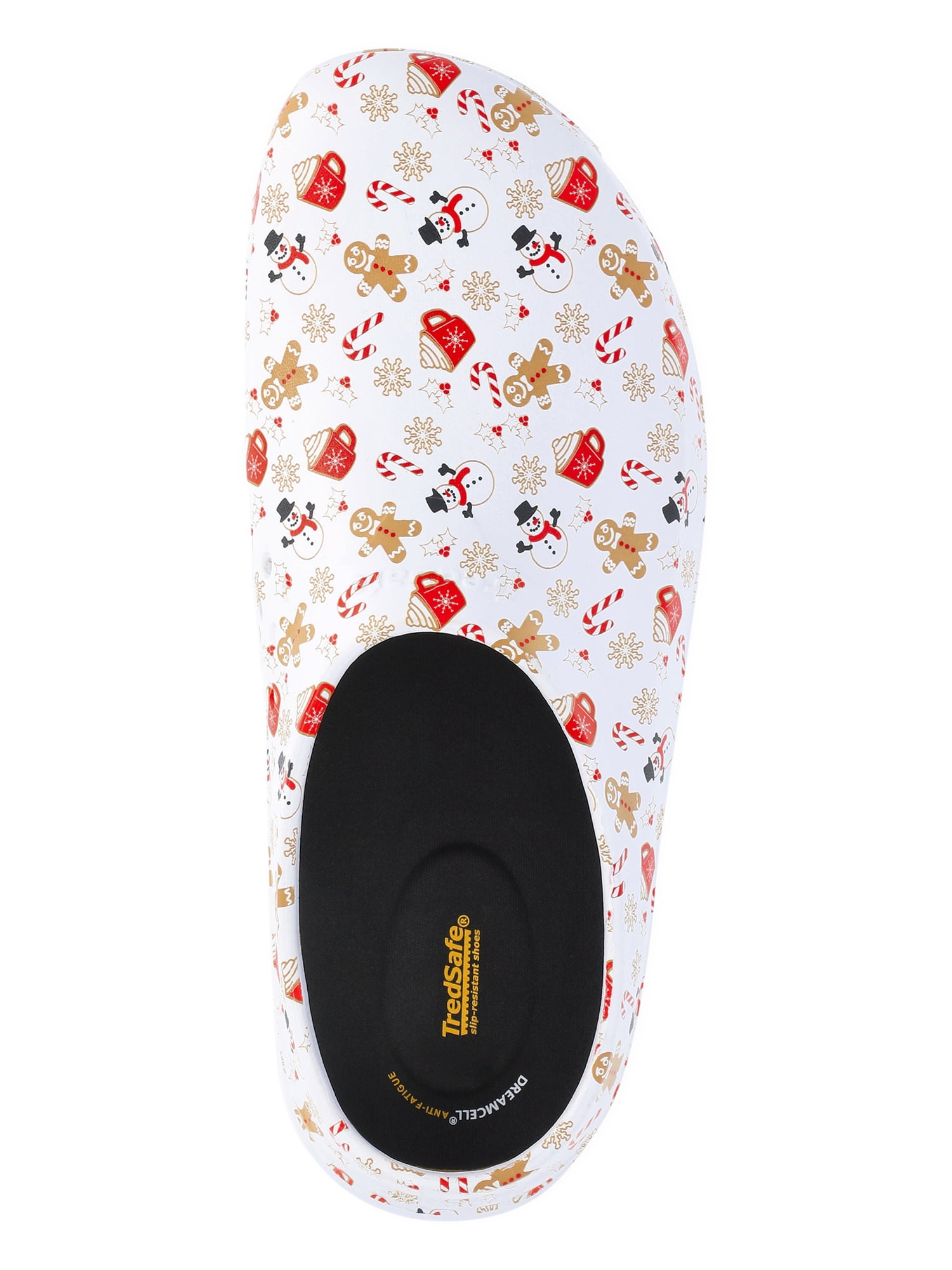 TredSafe Unisex Men’s or Women’s Caspian Slip Resistant Clogs, Holiday Print