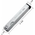 thumbnail image 2 of Laklulu Galga de espesores, juego de cuñas de válvula de acero inoxidable de 32 cuchillas, marca métrica/imperial, para medir el ancho del espacio, para motor/bujía/válvulas., 2 of 5