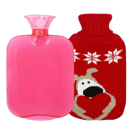 

Ovzne Hot Water Bottle With Cover 2L Bed Bottle With Soft Cover Bed Bottle Provides Warmth Gift