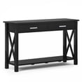 thumbnail image 1 of Simpli Home Kitchener 47" Solid Wood Console Table in Black, 1 of 7