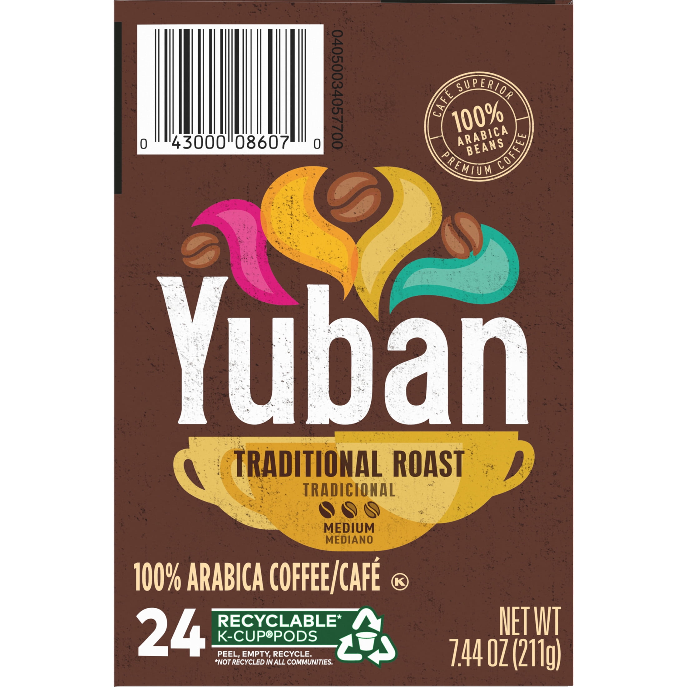 Yuban Traditional Roast Medium Roast K-Cup® Coffee Pods, 24 Count Box
