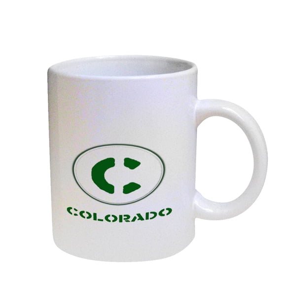 KuzmarK Coffee Cup Mug Pearl Iridescent White - Colorado Colorado