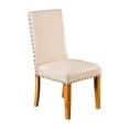 thumbnail image 2 of Furniture of America Synta Upholstered Dining Chairs - Set of 2, Beige, 2 of 8