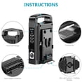 thumbnail image 2 of Cargador de batería Neewer V-Mount/V Lock de doble canal 16,5 V, 2 of 7