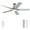 Burshed Nickel, variant on Unbranded 62-Inch Brushed Nickel Ceiling Fan with Integrated LED Light and Remote