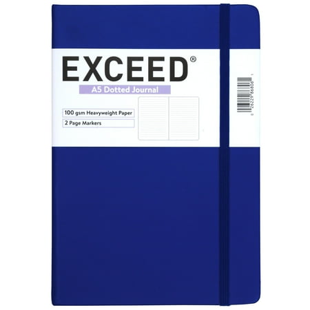 Exceed A5 Journal, Dot Grid, 120 Pages, 5.8" x 8.3", Color Choice Will Vary, 86806