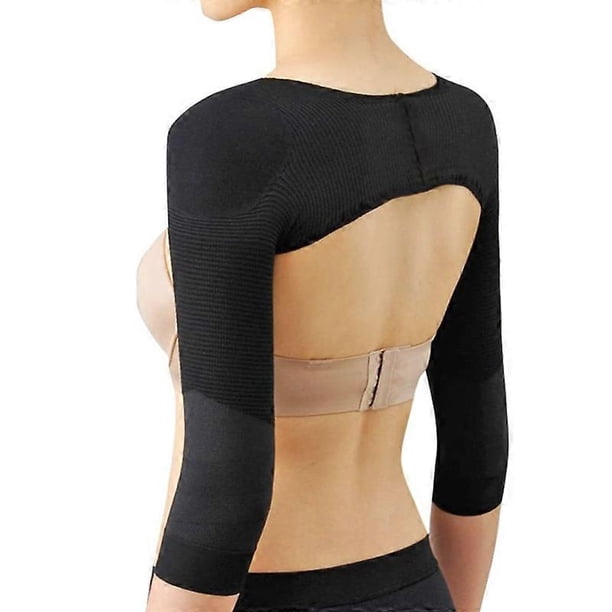 Women s Slimming Arm Shapers Back Shoulder Support Wrap Brace Compression Arm Sleeves Posture Corrector Humpback Shaperwear