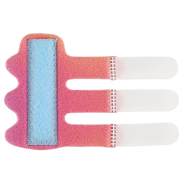 Férula ajustable para dedos con 3 correas para dedo en gatillo y dedo roto. Se adapta al dedo índice, medio y anular. Férula para dedo en gatillo con degradado arcoíris. Férulas para dedos.
