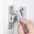 thumbnail image 1 of Cerradura aluminio 90/180° para puerta barn, plateado, 1 of 4