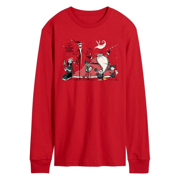 The Nightmare Before Christmas - Nightmare Before Xmas - Men's Long Sleeve Graphic T-Shirt