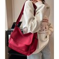 thumbnail image 5 of Kukuzhu Canvas Hobo Bags Message Bag Women Casual Crossbody Shoulder Bag Chic Large Handbag, 5 of 7