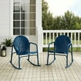 thumbnail image 4 of Griffith 2Pc Outdoor Rocking Chair Set - Navy Gloss, 4 of 13