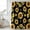 black, variant on Sunflower Black Shower Curtain, Waterproof Shower Curtains for Bathroom, Yellow Petals Floral Farmhouse Bee Washable Fabric Bathtub Curtain Set Bath Decor with 12 Hooks Stall 36"x72"