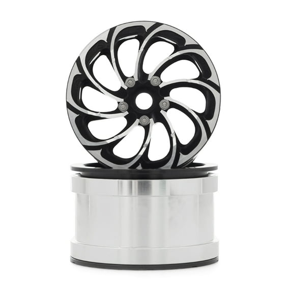 ZUARFY Wheel Hub Set for Axial SCX10 2.2 Universal Durable Aluminum Alloy Beadlock Wheel Rims RC Crawler Car Wheels Parts