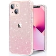 thumbnail image 1 of Compatible con iPhone 13 Case Clear Glitter Sparkle Bling Sparkly a prueba de golpes protectora Cute Slim Thin Phone Cases Cover para mujeres niñas - 6.1 pulgadas Ofspeizc CZDZ-YX128, 1 of 7