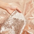 thumbnail image 5 of 50X80Inches Rose Gold Sequin Fabric Tablecloth Sequin Panels Party Baby Shower, 5 of 5