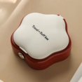 thumbnail image 2 of Powder Puff Storage Case, Breathable Makeup Sponge Container with Mirror Dust-proof Travel Cosmetic Box for Students and Daily Beauty, Red, 2 of 4