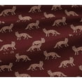 thumbnail image 5 of oneOone Viscose Jersey Fabric Fox Block Print Fabric By The Yard 60 Inch Wide, 5 of 5