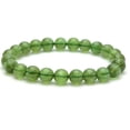 thumbnail image 2 of Natural Green Apatite 8mm Round Shape Smooth Cut Beads Stretchable Bracelet for Men & Women., 2 of 3