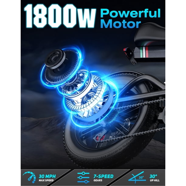 AZHAR T20 Electric Bike for Adults, 750W Peak 1800W Motor, 20 AZHAR T20 Electric Bike for Adults, 750W Peak 1800W Motor, 20