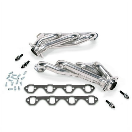 BBK PERFORMANCE 15150 86-93 FORD MUSTANG 5.0L 1-5/8IN SHORTY UNEQUAL-LENGTH HEADERS (SILVER CERAMIC CO