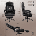 thumbnail image 5 of Waleaf Office Chair with Footrest,90-165°Reclining Ergonomic High Back Computer Desk Chair Lumbar Support for Home Office, 5 of 7