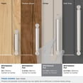 thumbnail image 3 of Amerock Balon 5-1/16 inch (128mm) Center-to-Center Satin Nickel Cabinet Pull, 3 of 6