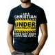 thumbnail image 1 of Funny Christian Under Construction Gift Catholic Women Men's Cotton T-shirt with Enduring Round Neck Classic Prints, 1 of 7