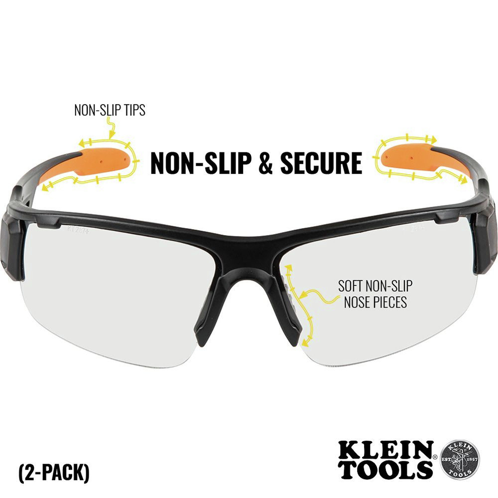 Klein Tools Pro Safety Glasses Wide Lens 2-Pack