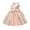 Gold, variant on TIREOW Flower Girls Dresses Satin Cloth Solid Color Cute Bow Princess Dress Children's Evening Dress Birthday Dress