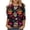 Multicolor(Style 207), variant on NuoCaiYun Long Sleeve Graphic Tee for Women, Ladies Day Of The Dead Printed Round Neck 3/4 Sleeve T-Shirt Loose Tops