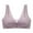 Grey, variant on Baberdicy Bra Women's Full Cup Front Button Gathered Breathable Thin Sports Bra Without Steel Ring Bra Underwear Women