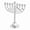 Silver, variant on Metal Plated Menorah Candelabra 9 Branch Hanukkah Menorah Candle Holders for Chanukah,Jewish Party Decorations